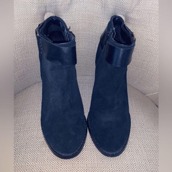 Black Suede Booties - Picture 2 of 5